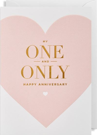 Greeting Card - One and Only Happy Anniversary Cards and Wrap Waterlyn   