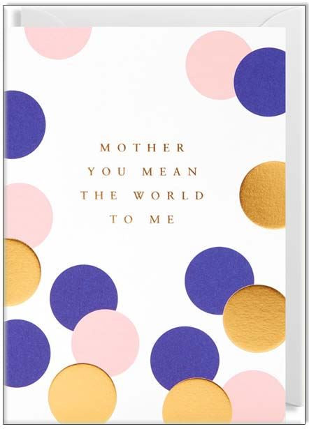 Waterlyn Mother You Mean The World To Me Cards and Wrap Waterlyn   