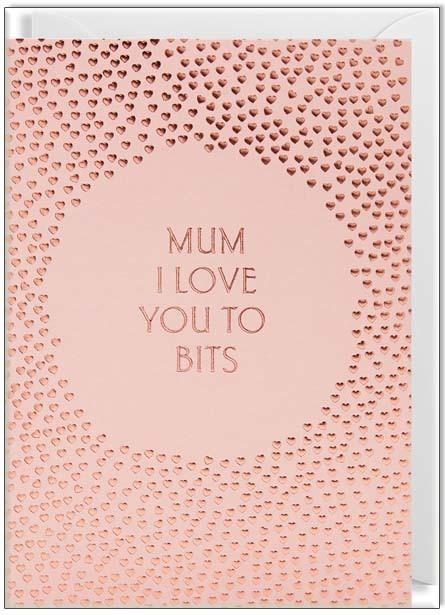 Waterlyn Card Mum I Love You To Bits Cards and Wrap Waterlyn   