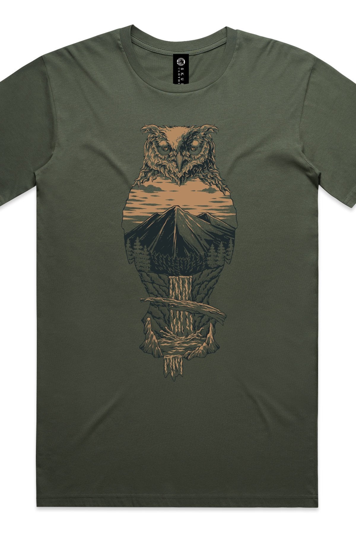 Owl Country Cypress T Shirt Mens Tops Skumi S