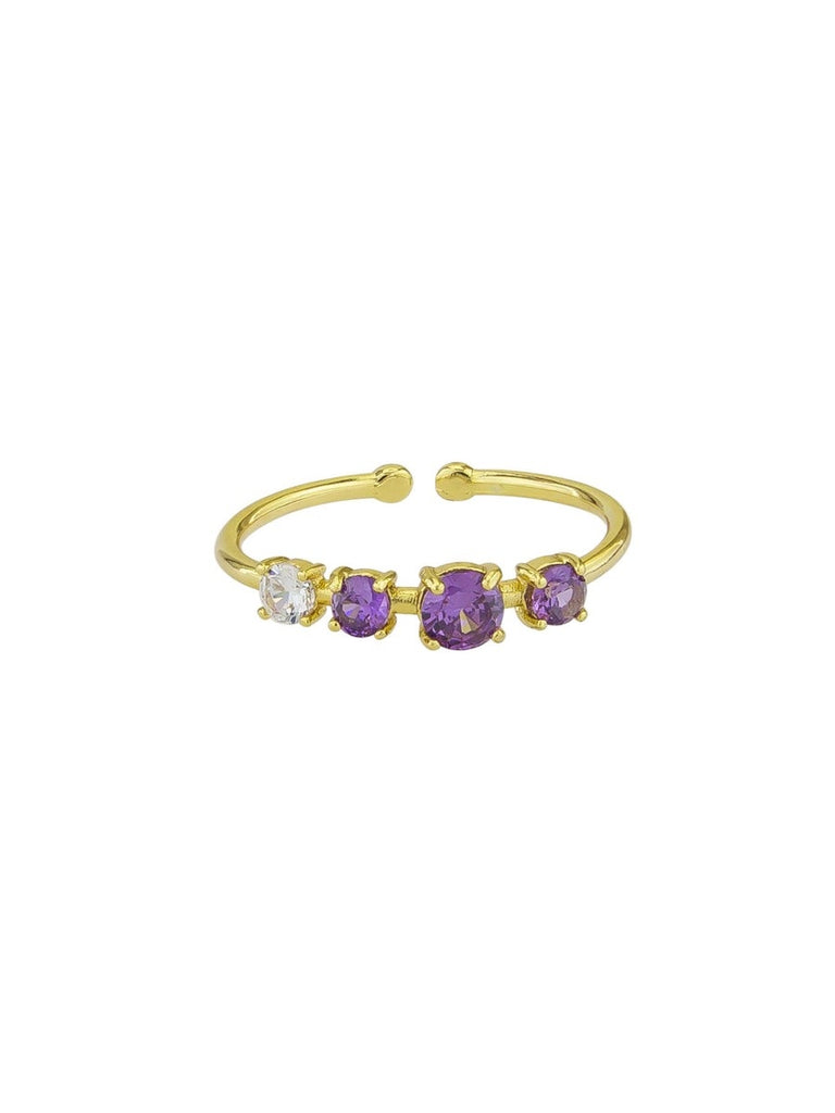 Tiger Tree Dark Amethyst Crystal Ring Rings Tiger Tree