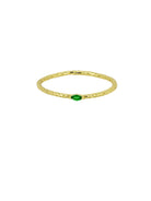 Gold Petite Emerald Ring Rings Tiger Tree