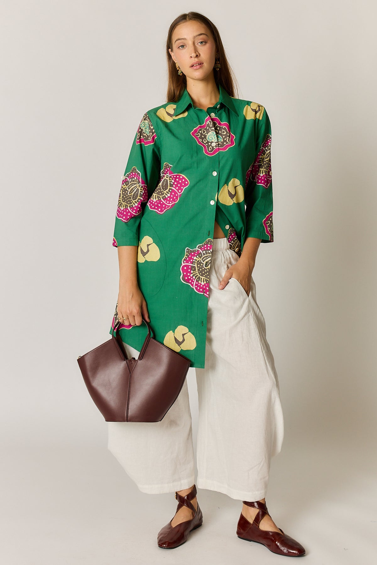Batik Shirtmaker Print Tops Ruby Yaya