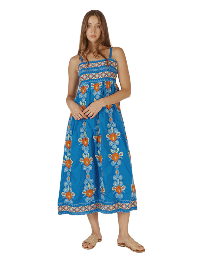 Carlos Sundress Blue Dresses Ruby Yaya