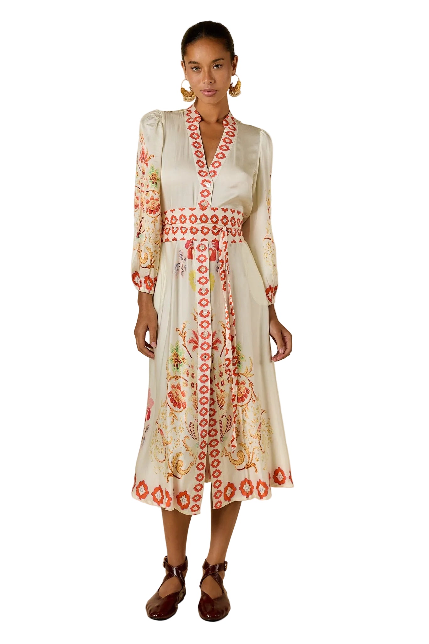Gazte Maxi Cream Dresses Ruby Yaya XS(36)