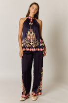 Gazte Top Burgundy Tops Ruby Yaya