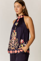 Gazte Top Burgundy Tops Ruby Yaya