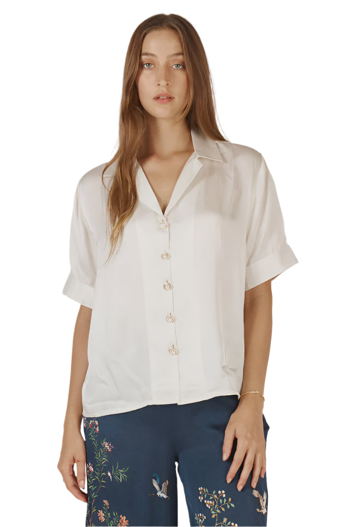 Georgia Shirt Cream Tops Ruby Yaya XS(36)