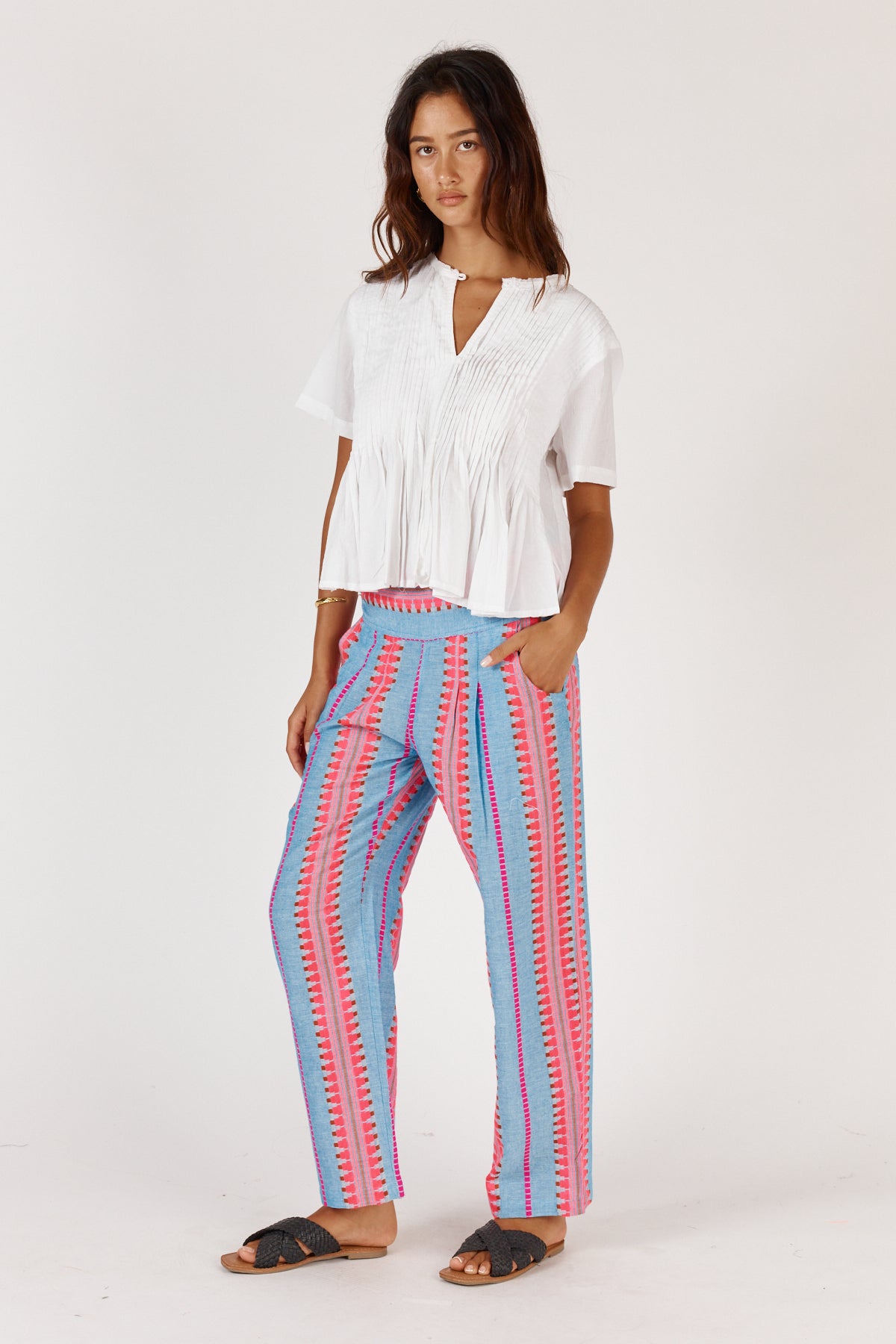 Ithaca Pant neon Bottoms Ruby Yaya