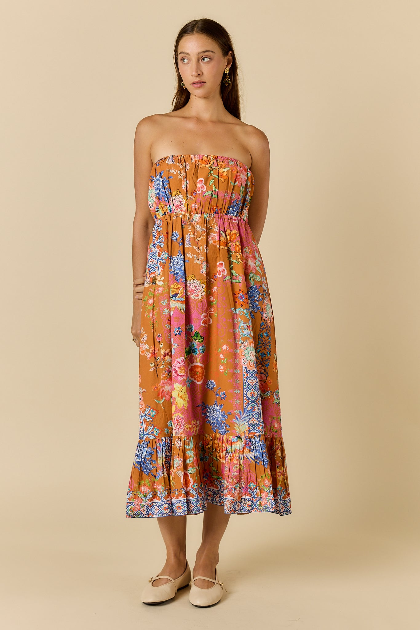 Songbird Strapless Tobacco Dresses Ruby Yaya