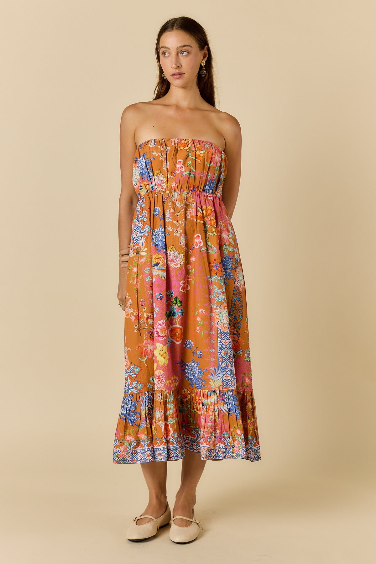 Songbird Strapless Tobacco Dresses Ruby Yaya