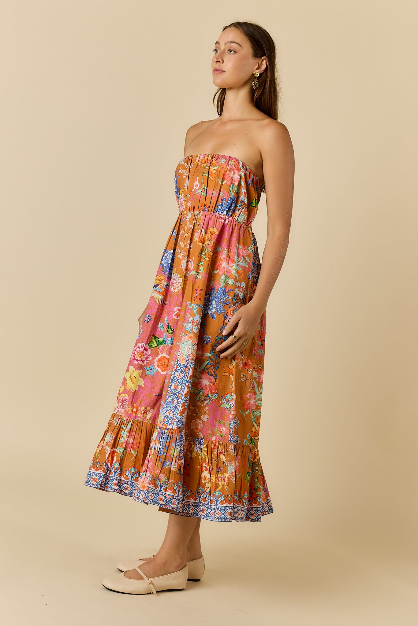 Songbird Strapless Tobacco Dresses Ruby Yaya