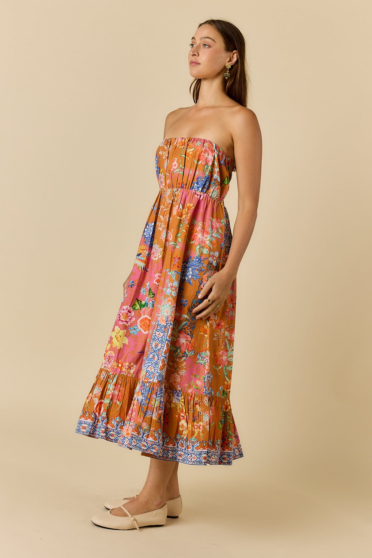 Songbird Strapless Tobacco Dresses Ruby Yaya