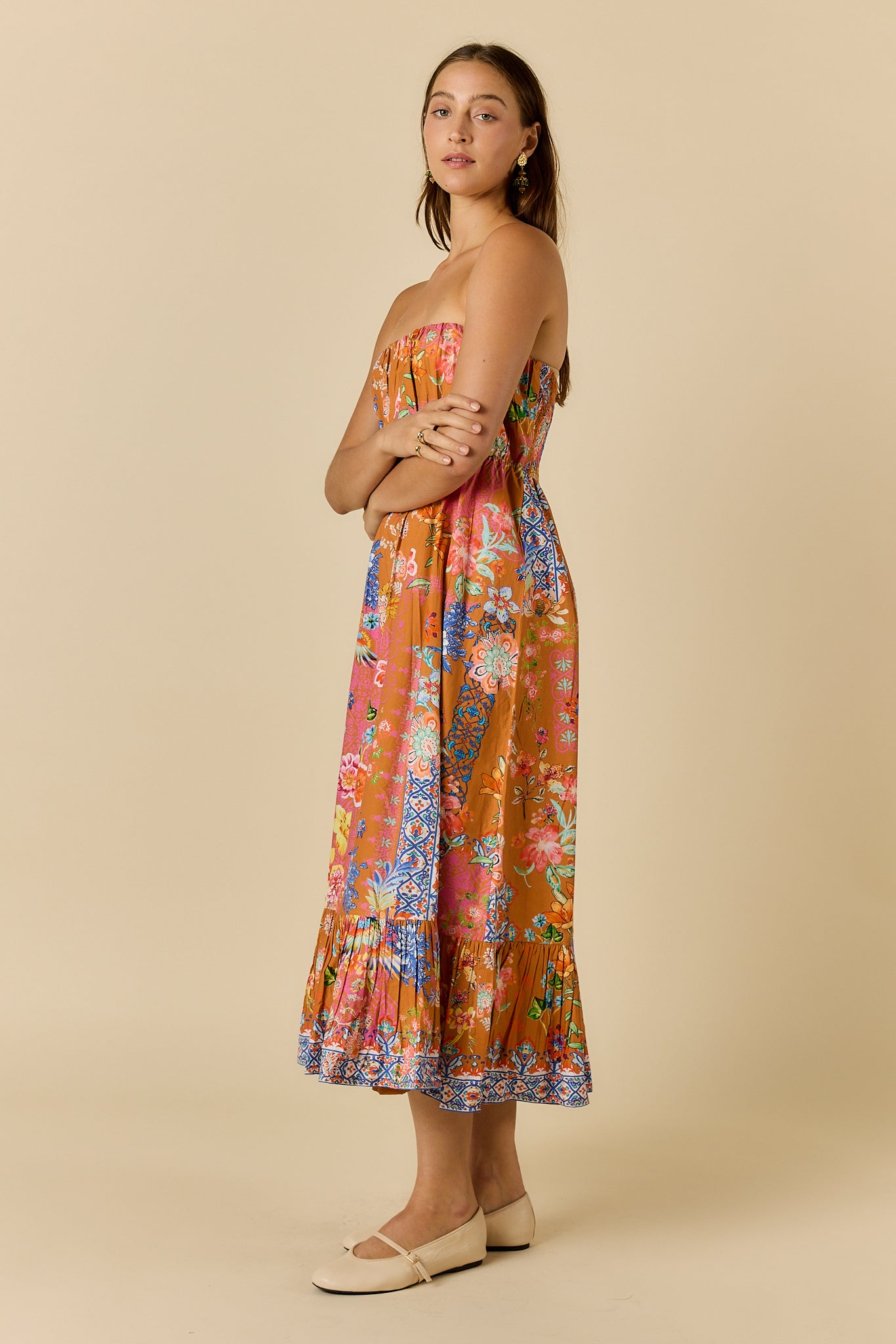 Songbird Strapless Tobacco Dresses Ruby Yaya