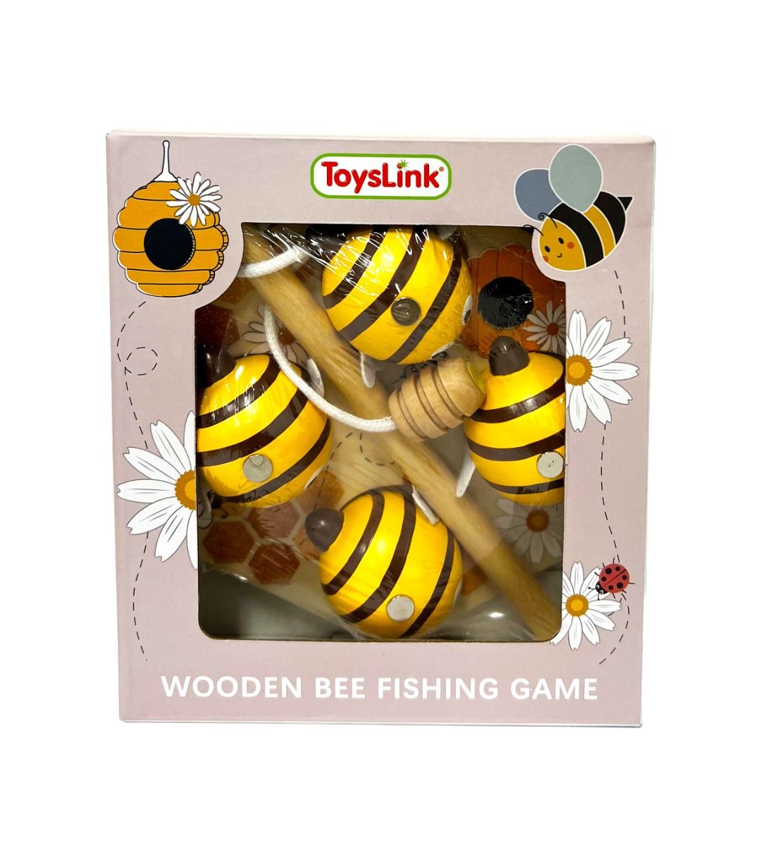 Wooden Bee Fishing Game Gifts and Accessories ToysLink