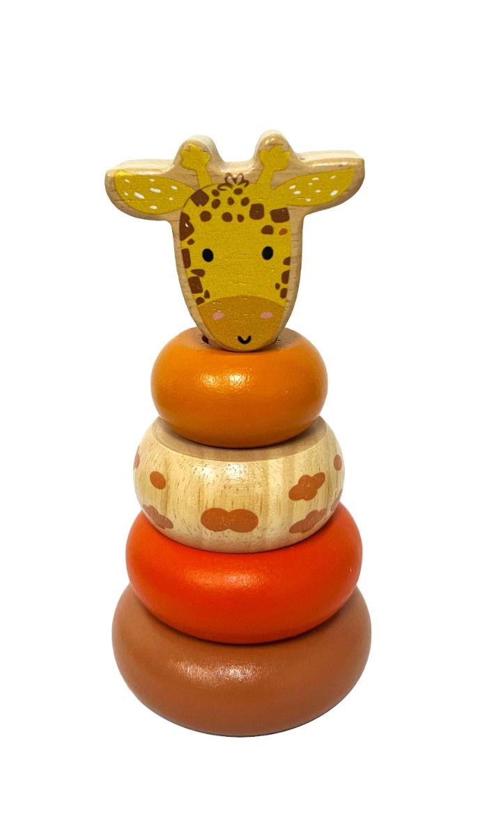 Wooden Mini Safari Animal Stacking Toy Gifts and Accessories ToysLink