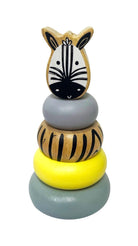 Wooden Mini Safari Animal Stacking Toy Gifts and Accessories ToysLink