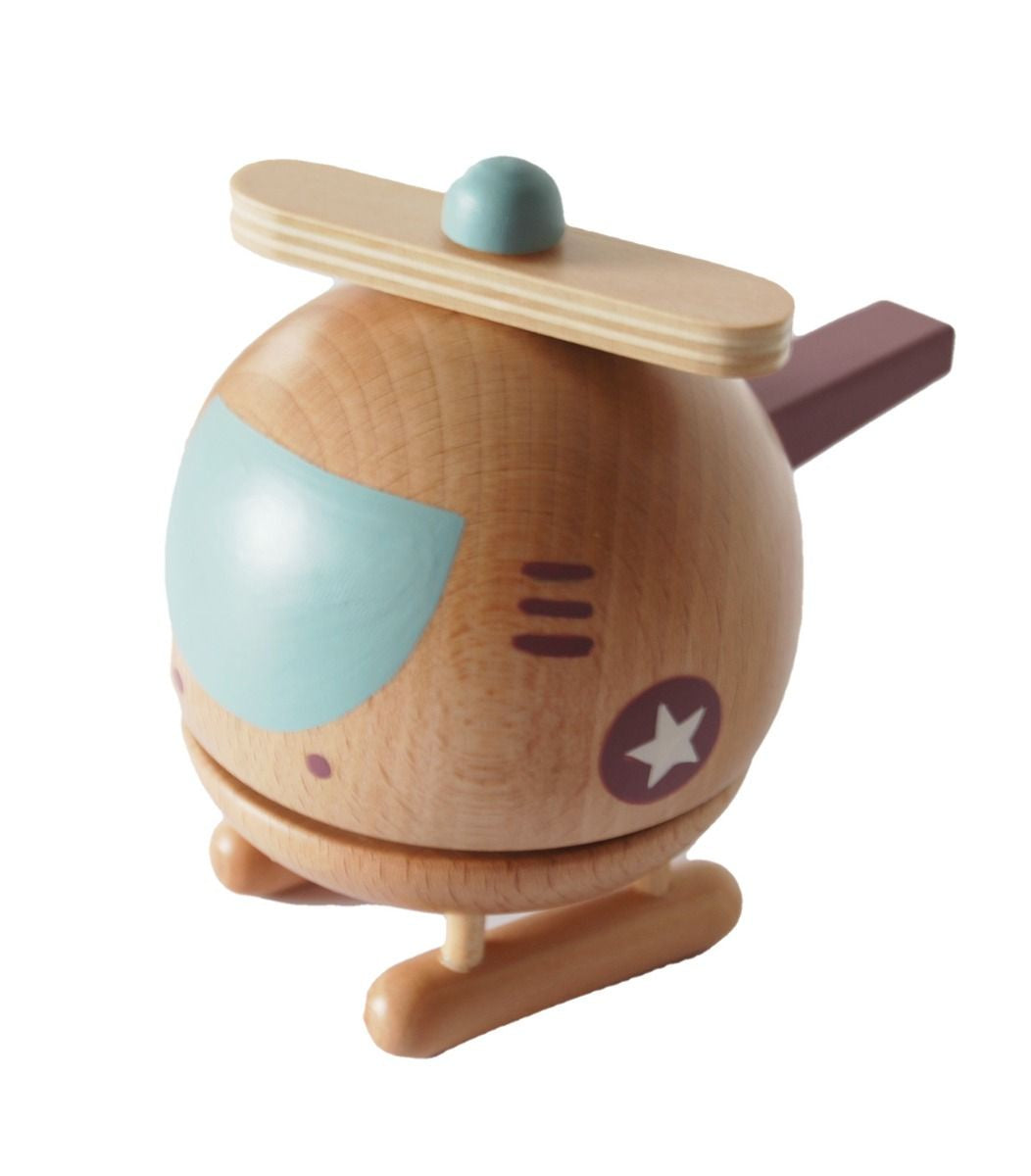 Toyslink Wooden Helicopter Music Box Gifts and Accessories ToysLink