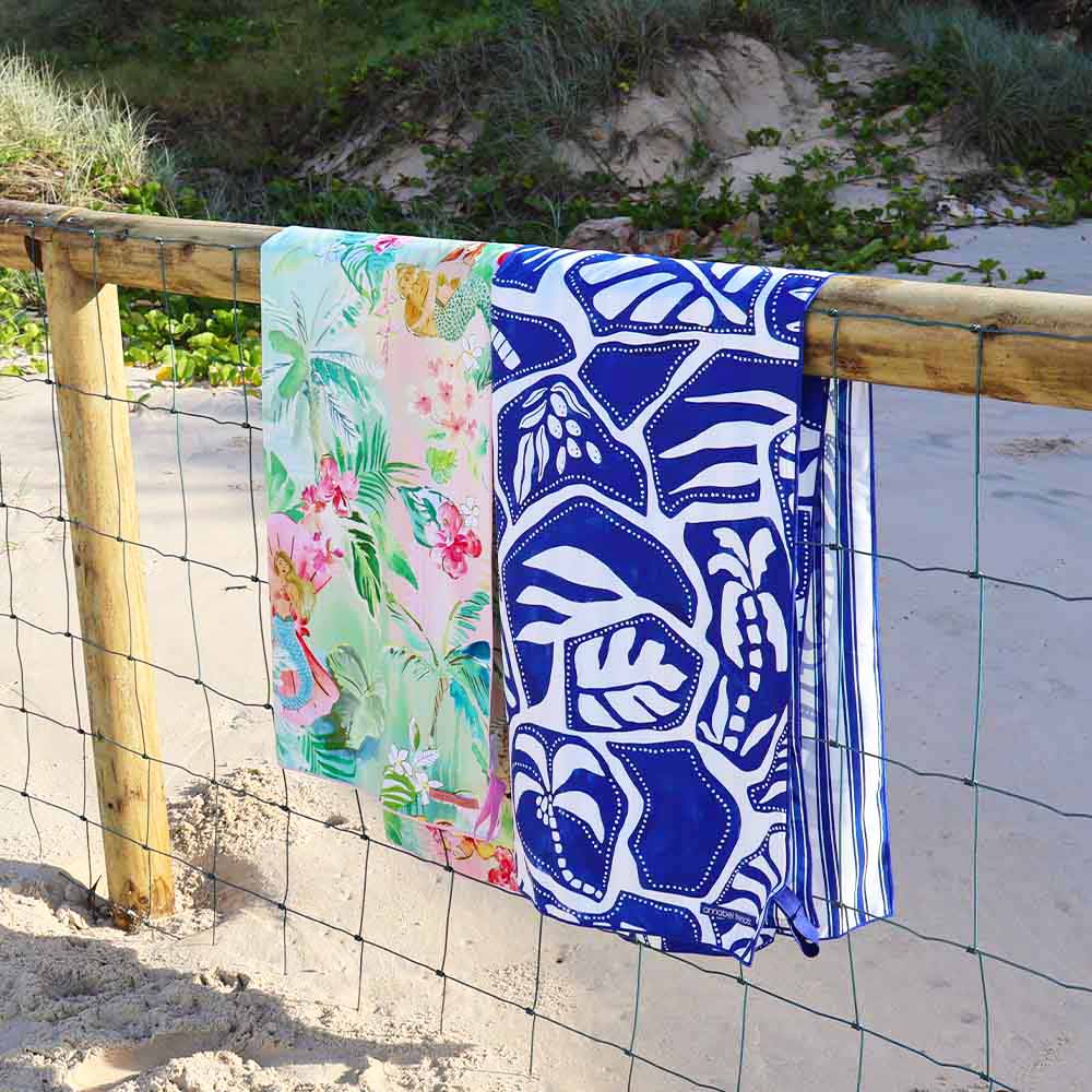 Sand Free Towel Blue Oasis Bath Annabel Trends