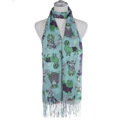 Scarf SC1267 GREEN Scarves and Sarongs Ivys