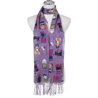 Scarf SC1312 PURPLE Scarves and Sarongs Ivys