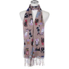 Scarf SC1312 COFFEE Scarves and Sarongs Ivys