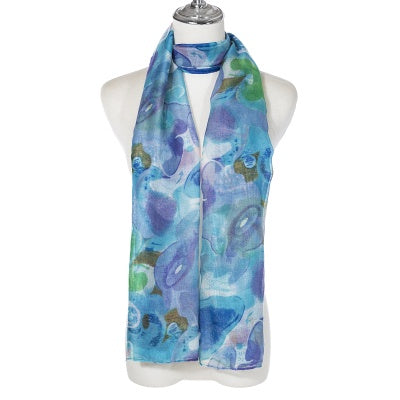 Scarf SC2643 BLUE Scarves and Sarongs Ivys
