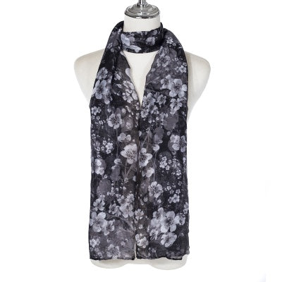 Scarf SC2667 BLACK Scarves and Sarongs Ivys