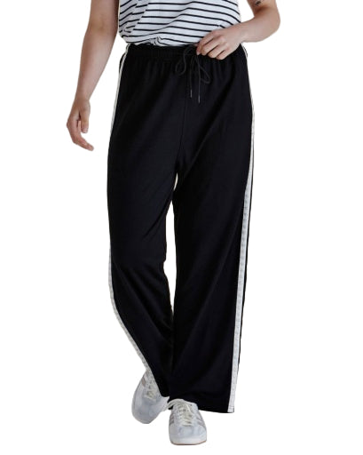 Evelyn Wide Leg Jogger Black Betty Basics 8