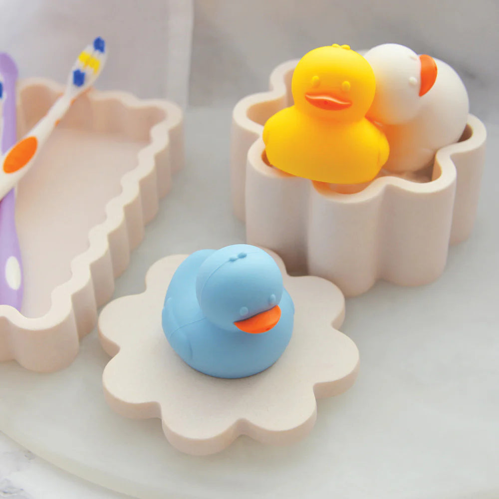 Silicone Squeezy Bath Toys Duck 3pc Gifts and Accessories Annabel Trends