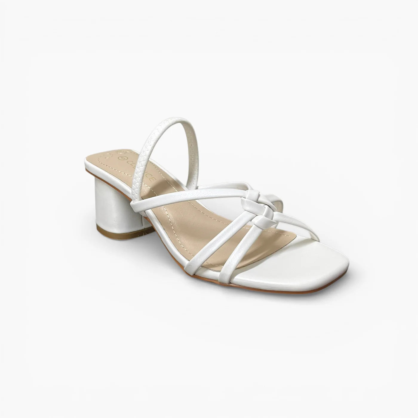 Sizzle Heels White Shoes Clarice