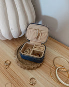 Suzie Jewellery Box - Steel Blue Bags and Purses Louenhide