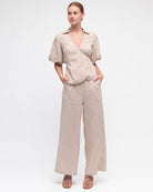 Oatmeal 7/8 Pant Bottoms White Closet