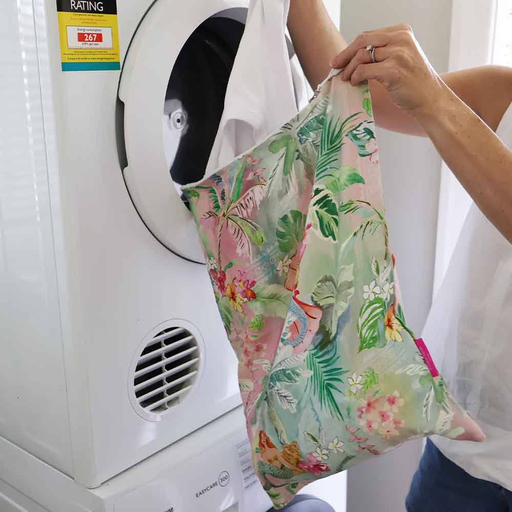Laundry Bag Linen Cotton Tiki Island Gifts and Accessories Annabel Trends