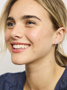 Silver Josie Cat Studs Earrings Tiger Tree