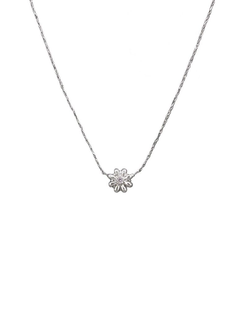 Silver Sweet Flower Necklace Necklaces Tiger Tree