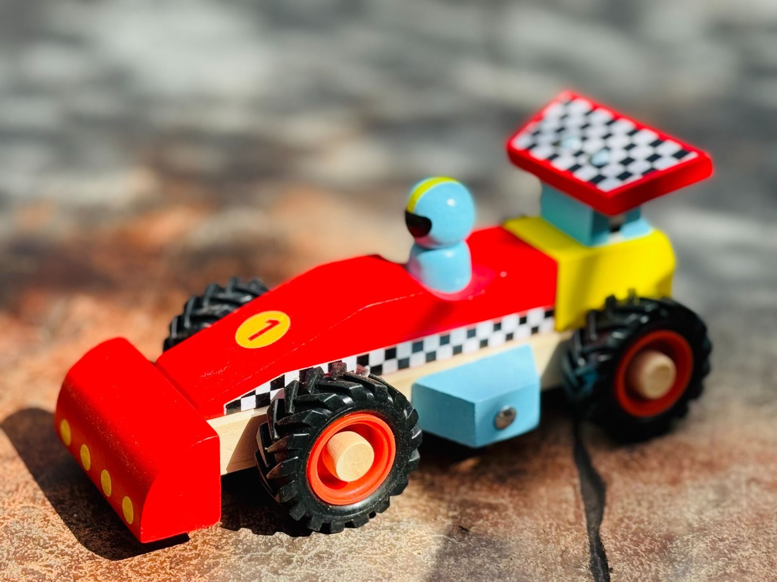 Wooden Racing Car-Red Gifts and Accessories ToysLink