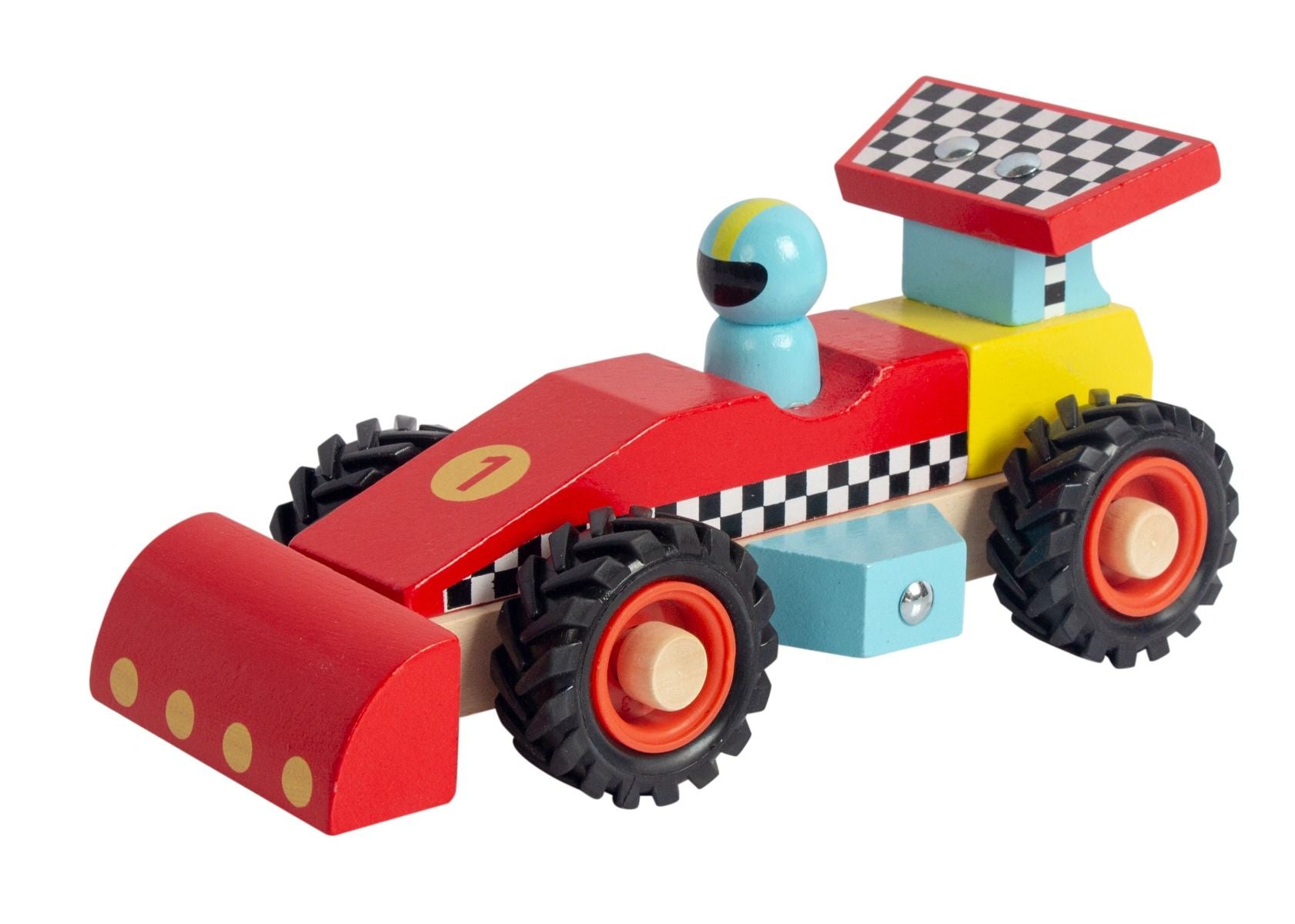 Wooden Racing Car-Red Gifts and Accessories ToysLink