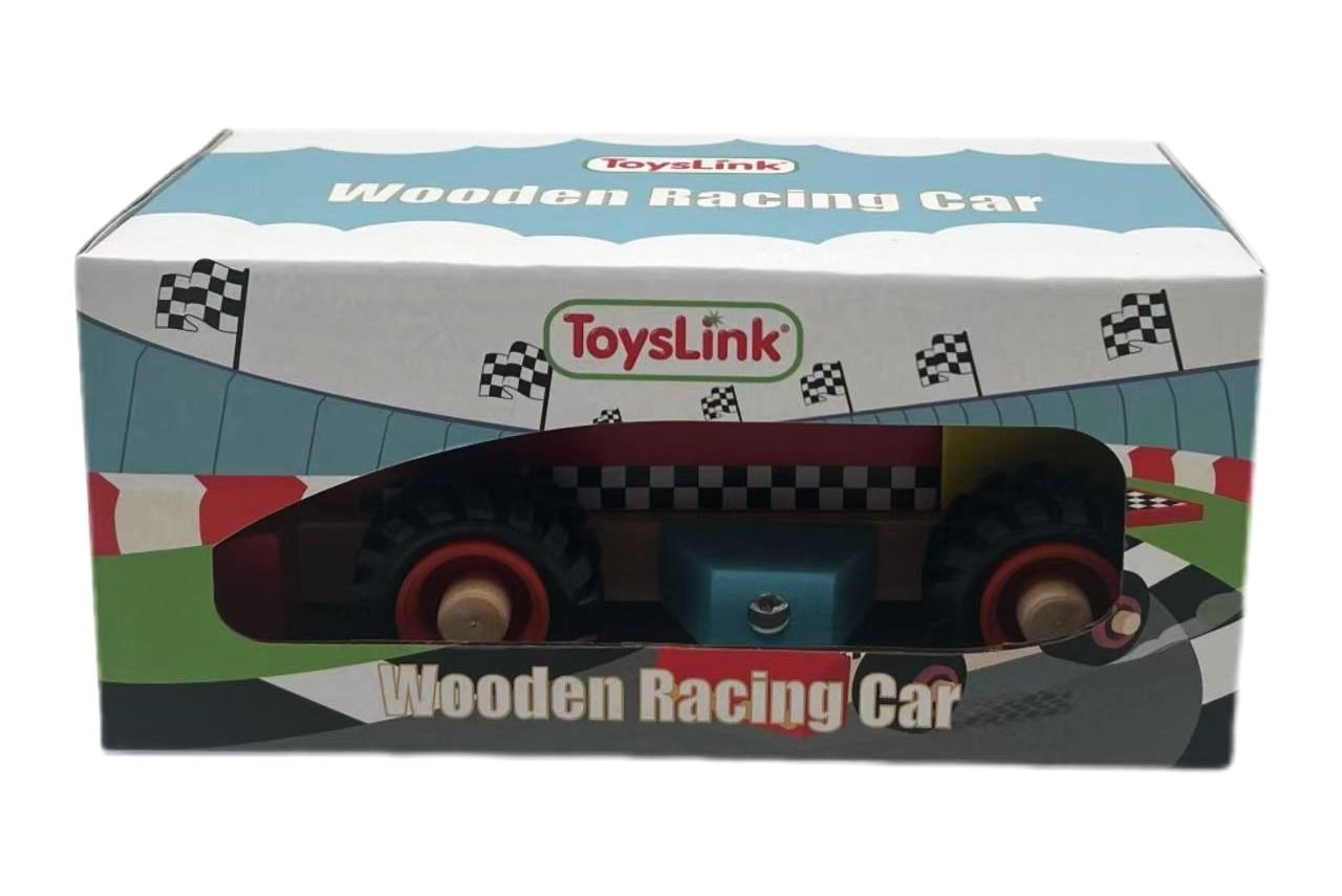 Wooden Racing Car-Red Gifts and Accessories ToysLink