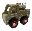 Wooden Zoo Truck Toy with Animal Figurines Gifts and Accessories ToysLink