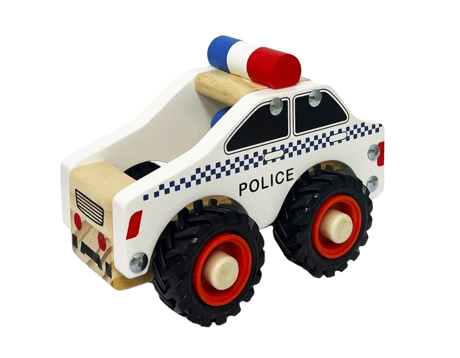 Wooden Police Car Gifts and Accessories ToysLink