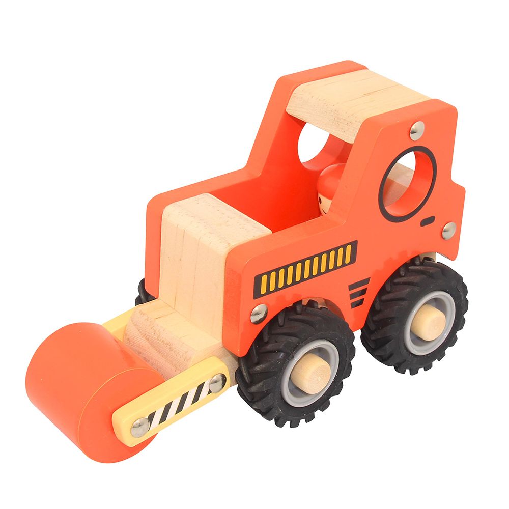 ToysLink Wooden Toy Road Roller Orange Gifts and Accessories ToysLink   