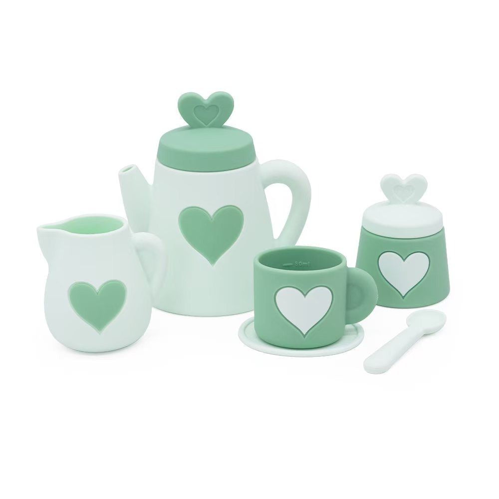 Green Silicone Tea Set Gifts and Accessories ToysLink