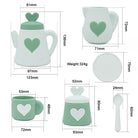 Green Silicone Tea Set Gifts and Accessories ToysLink