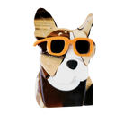 Iris Frenchie Brooch Brown Brooches Urban