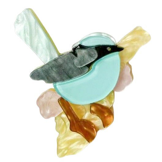 Iris Wren Brooch Blue Brooches Urban