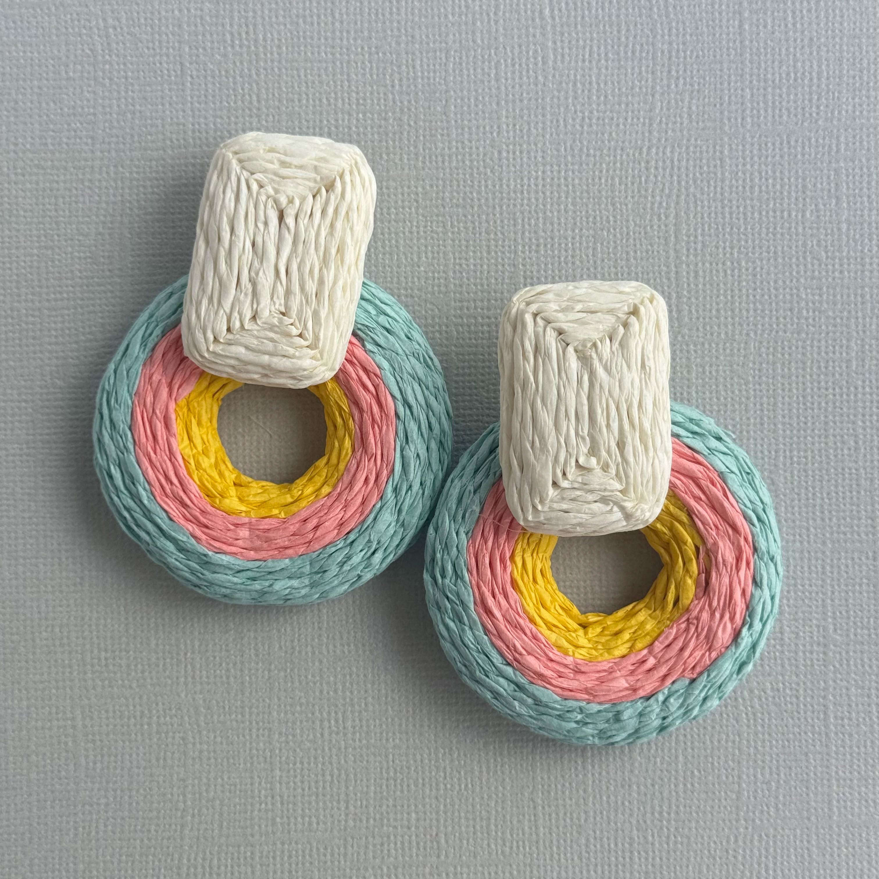Sale Raffie Geo Earring Mint - Global Free Style