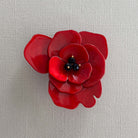 Iris Poppy Brooch Red Brooches Urban