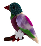 Iris Finch Brooch Pink Brooches Urban