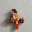 Iris Honeyeater Brooch Peach - Global Free Style